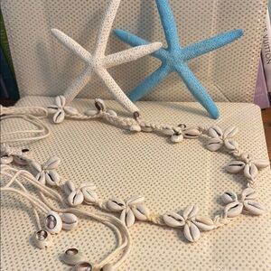Macrame Vintage Cowrie Seashell Boho Belt OS